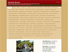 Tablet Screenshot of absolutebonsai.com